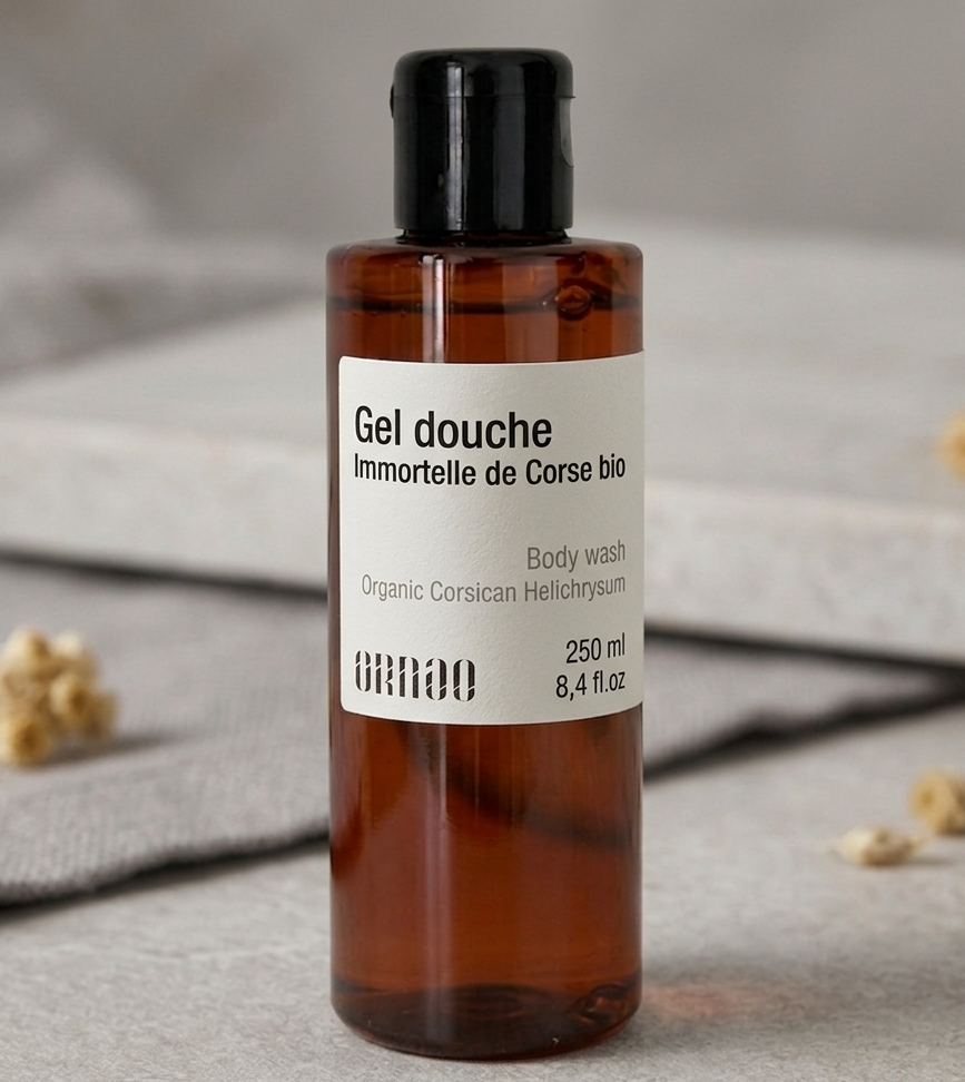 Gel douche sans sulfates à l'immortelle