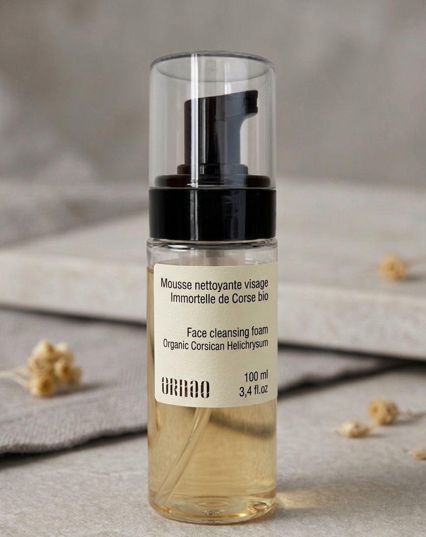Mousse nettoyante visage